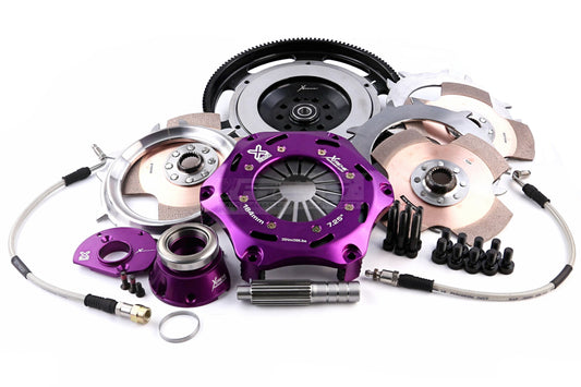 Xtreme Performance - 180mm Rigid Ceramic Triple Plate Clutch Kit Incl Flywheel & CSC - RACE