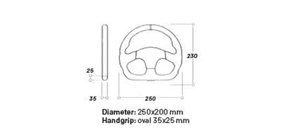 OMP - FORMULA QUADRO - BRUŠENA KOŽA - 250 X 230mm