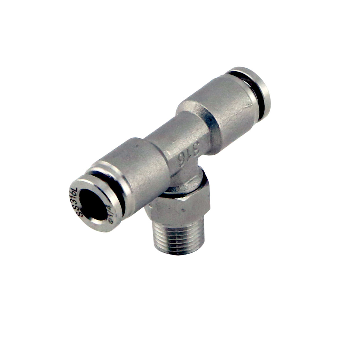 Turbosmart 1/8" NPT Tee Pushloc Fitting - SS - 1/4" — BP OPREMA I SERVIS d.o.o.