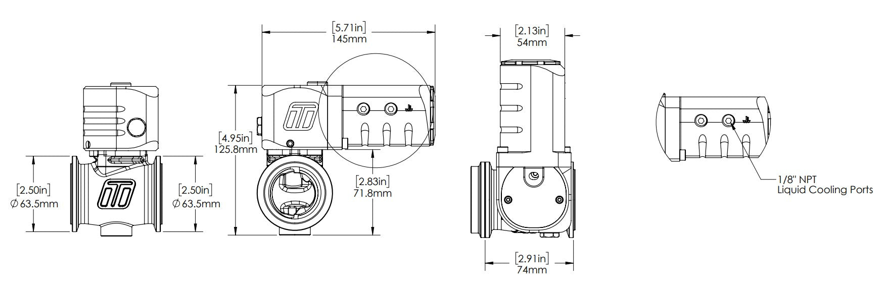 Turbosmart eSG40 Electronic StraightGate Black — BP OPREMA I SERVIS d.o.o.