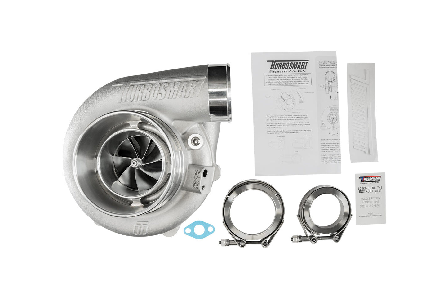 Turbosmart TS-2 Turbocharger (Water Cooled) 6262 V-Band 0.82AR Externally Wastegated — BP OPREMA I SERVIS d.o.o.