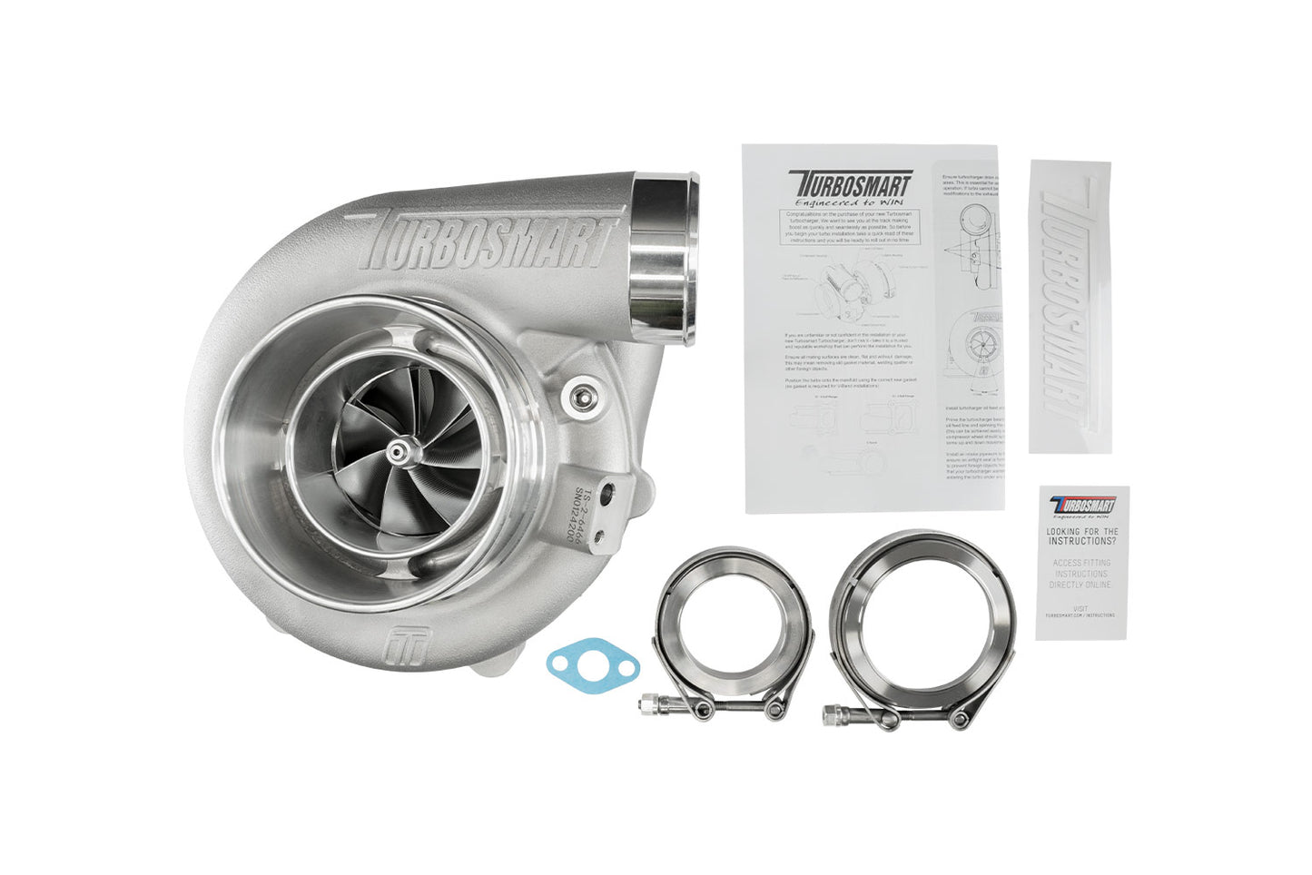 Turbosmart TS-2 Turbocharger (Water Cooled) 6466 V-Band 1.07AR Externally Wastegated — BP OPREMA I SERVIS d.o.o.