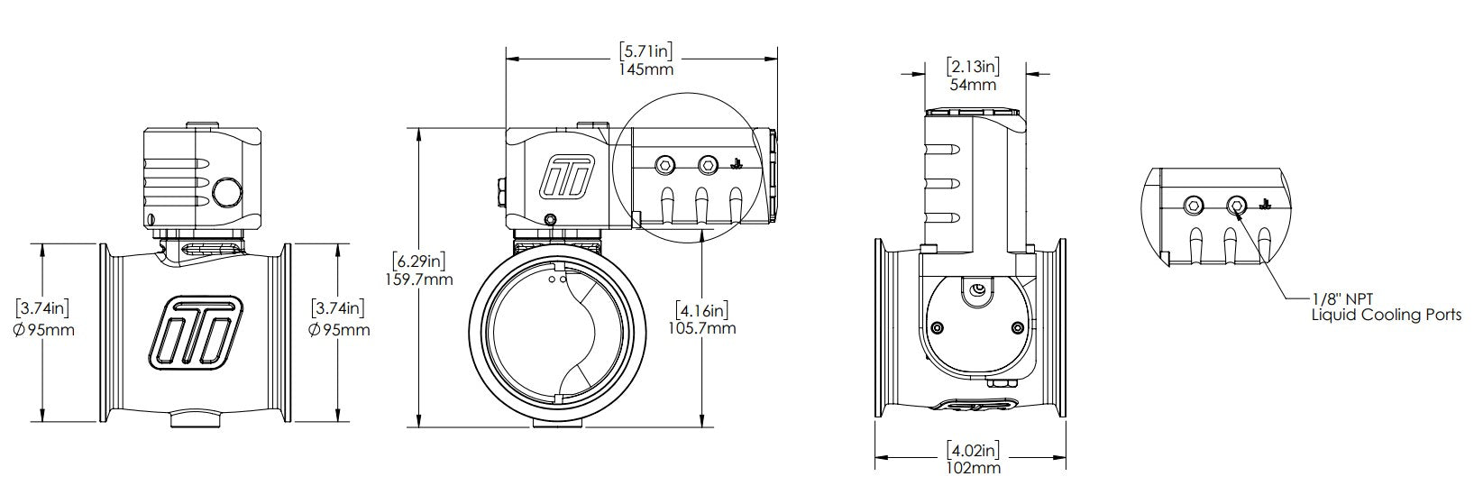 Turbosmart eSG76 Electronic StraightGate Black — BP OPREMA I SERVIS d.o.o.