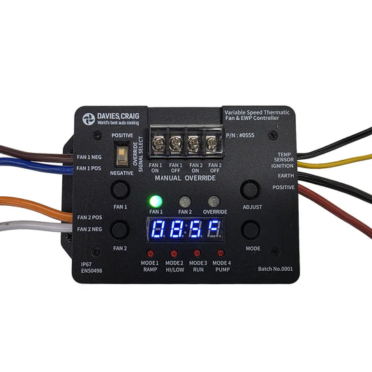 Davies Craig Variable Speed Controller Brushed Thermatic® Fan & EWP+1/4"" NPT Sensor