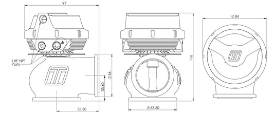 Turbosmart Gen-V WG45 Hyper-Gate45 14psi Sleeper — BP OPREMA I SERVIS d.o.o.