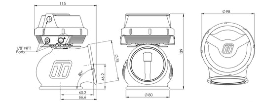 Turbosmart Gen-V WG60 Power-Gate60 14psi Sleeper — BP OPREMA I SERVIS d.o.o.