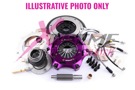 Xtreme Performance - 184mm Rigid Ceramic Twin Plate Clutch Kit Incl Flywheel & CSC 1220Nm - RACE