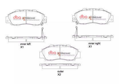 DBA Brake Pads Xtreme Performance | Front — BP OPREMA I SERVIS d.o.o.