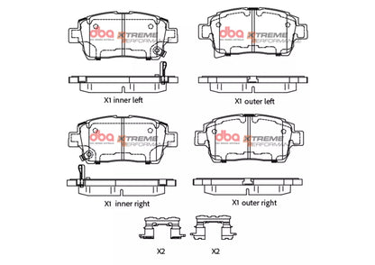 DBA Brake Pads Xtreme Performance | Front — BP OPREMA I SERVIS d.o.o.