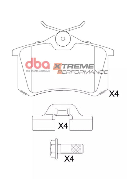 DBA Brake Pads Xtreme Performance | Rear — BP OPREMA I SERVIS d.o.o.