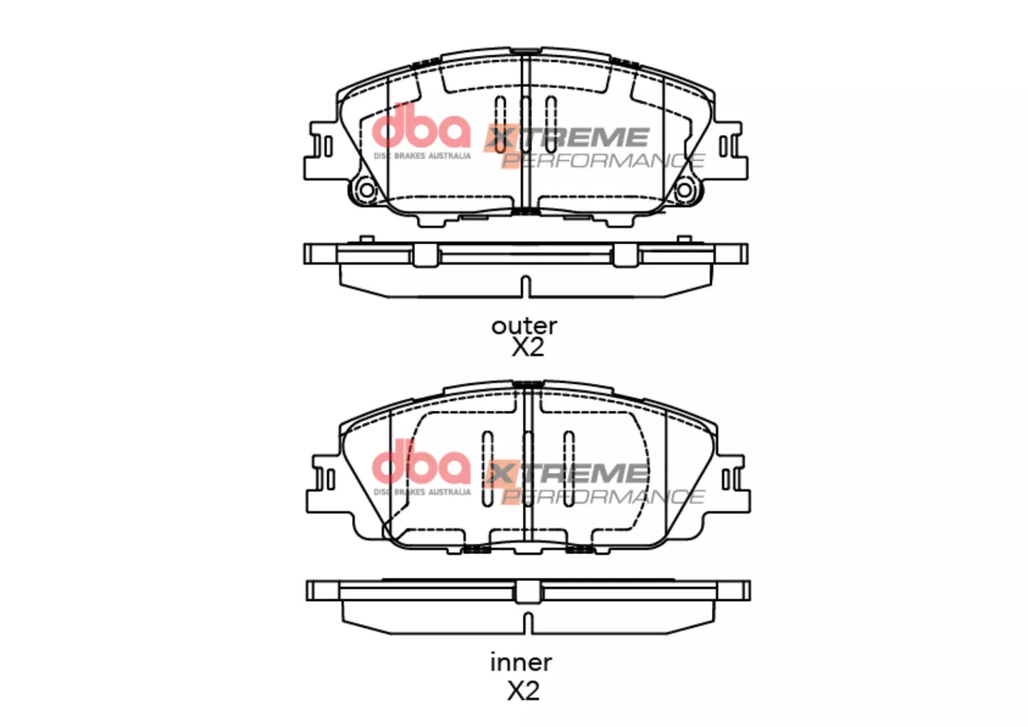 DBA Brake Pads Xtreme Performance | Rear — BP OPREMA I SERVIS d.o.o.