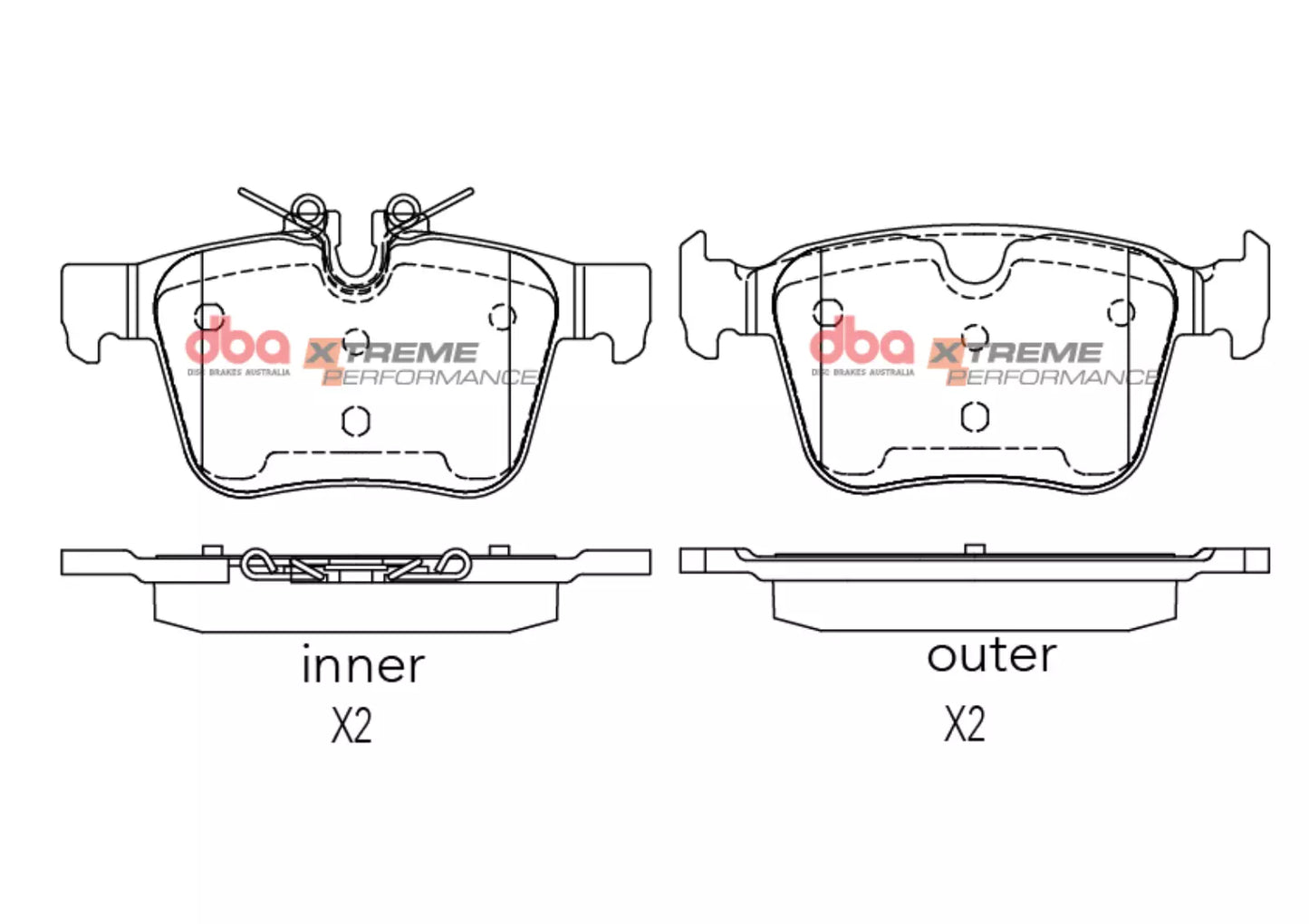 DBA Brake Pads Xtreme Performance | Rear — BP OPREMA I SERVIS d.o.o.