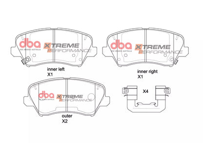 DBA Brake Pads Xtreme Performance | Rear Axle — BP OPREMA I SERVIS d.o.o.