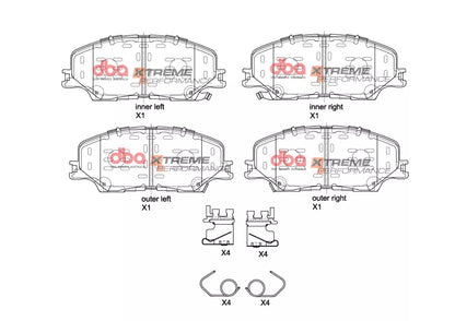 DBA Brake Pads Xtreme Performance | Front Axle — BP OPREMA I SERVIS d.o.o.