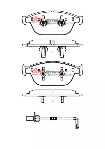 DBA Brake Pads Street Performance | Front Axle — BP OPREMA I SERVIS d.o.o.