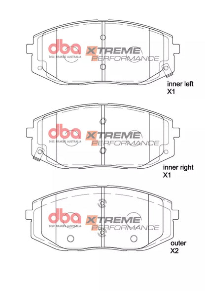 DBA Brake Pads Xtreme Performance | Front — BP OPREMA I SERVIS d.o.o.