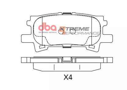 DBA Brake Pads Xtreme Performance | Front — BP OPREMA I SERVIS d.o.o.