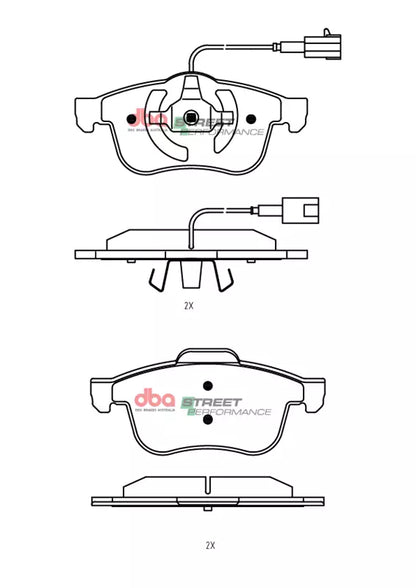 DBA Brake Pads Street Performance | Front Axle — BP OPREMA I SERVIS d.o.o.
