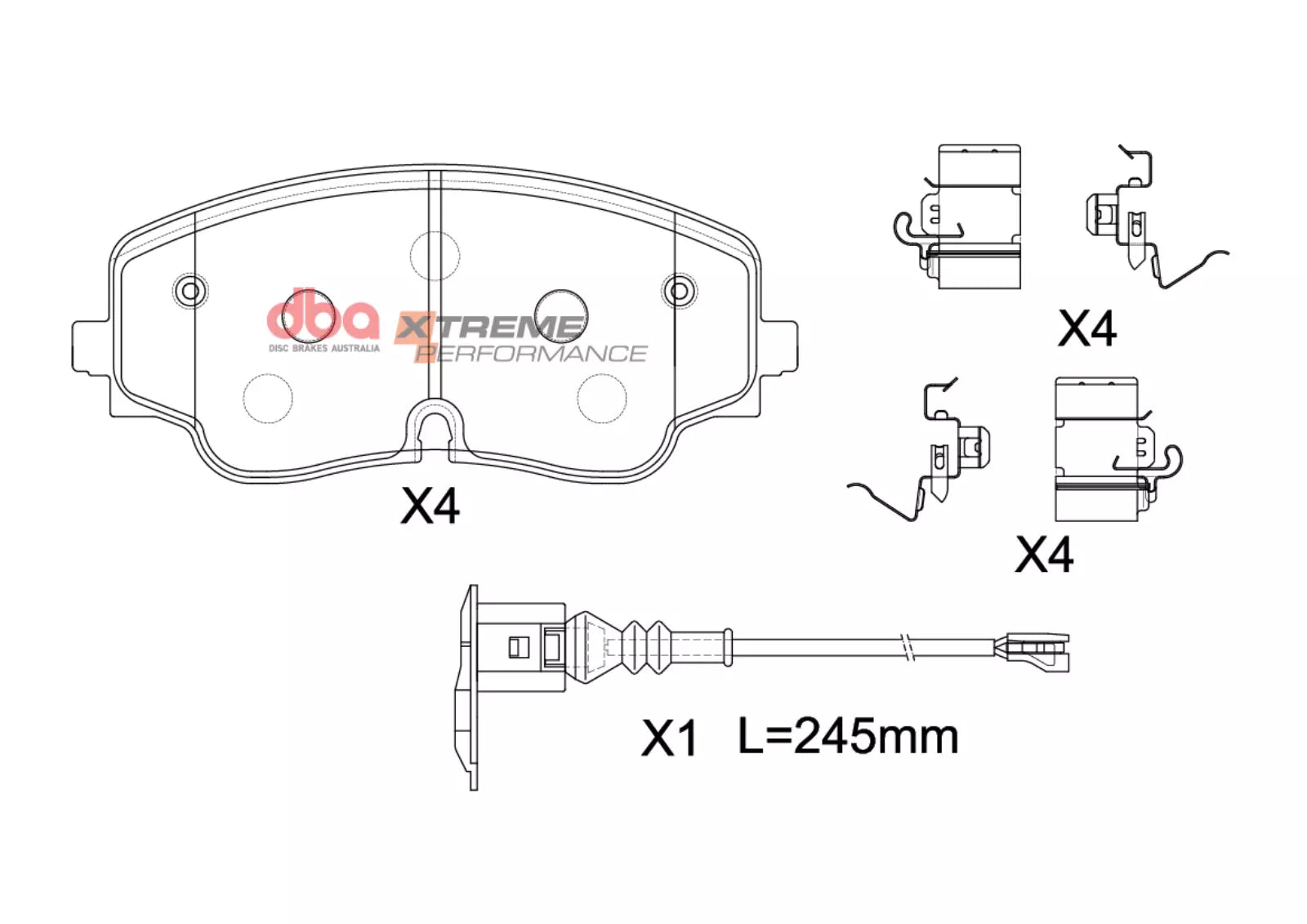 DBA Brake Pads Xtreme Performance | Front Axle — BP OPREMA I SERVIS d.o.o.