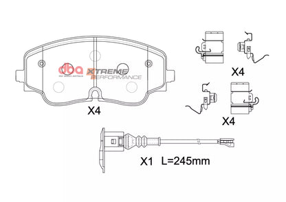 DBA Brake Pads Xtreme Performance | Front Axle — BP OPREMA I SERVIS d.o.o.