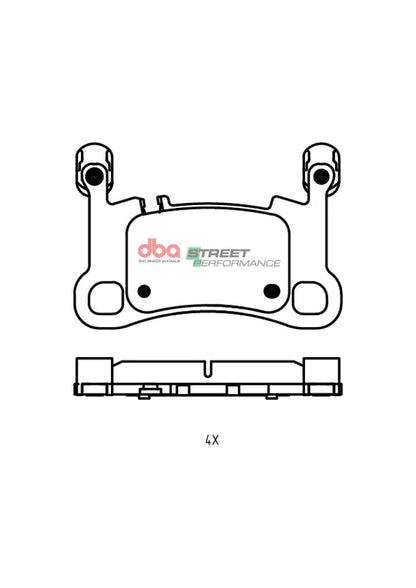 DBA Brake Pads Street Performance | Rear — BP OPREMA I SERVIS d.o.o.