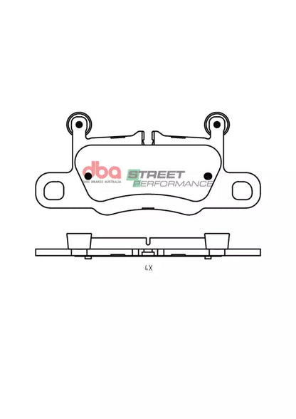 DBA Brake Pads Street Performance | Rear — BP OPREMA I SERVIS d.o.o.