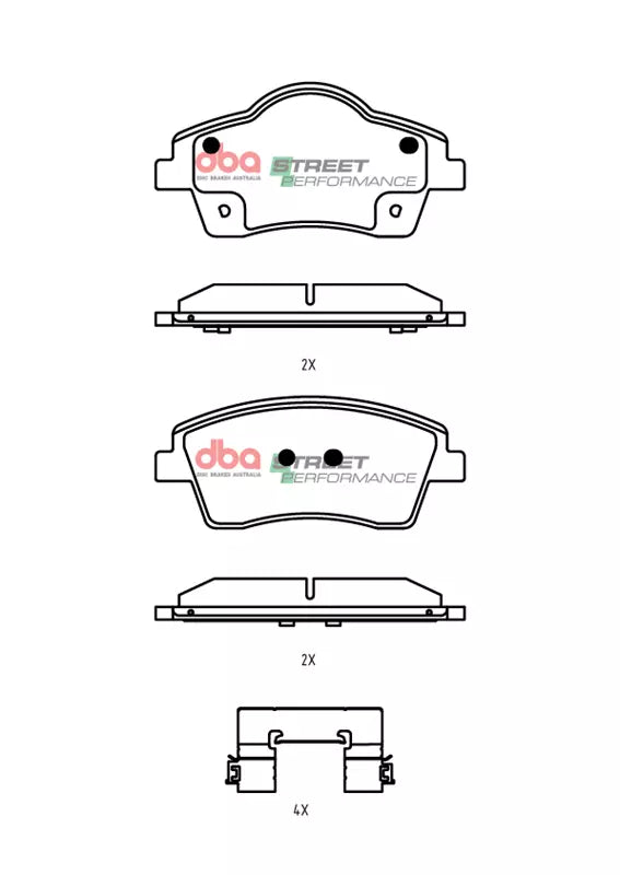 DBA Brake Pads Street Performance | Front — BP OPREMA I SERVIS d.o.o.