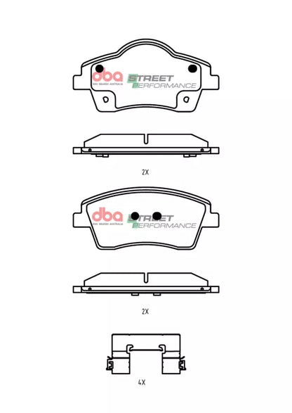 DBA Brake Pads Street Performance | Front — BP OPREMA I SERVIS d.o.o.