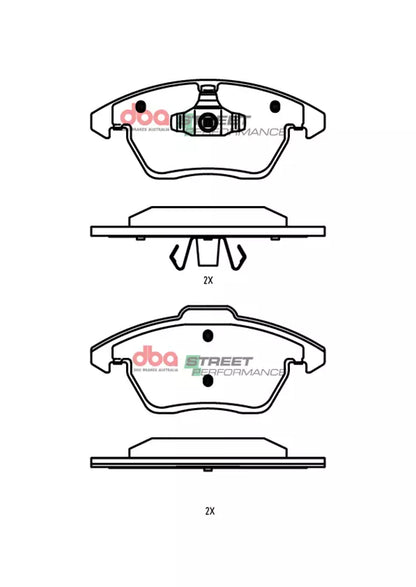 DBA Brake Pads Street Performance | Front Axle — BP OPREMA I SERVIS d.o.o.