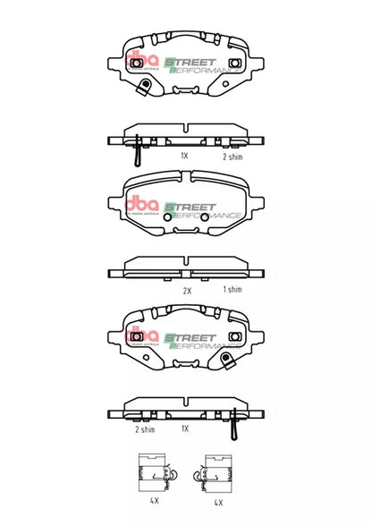 DBA Brake Pads Street Performance | Rear — BP OPREMA I SERVIS d.o.o.
