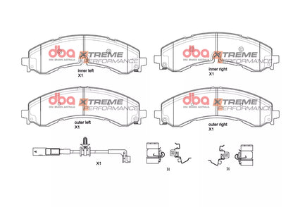 DBA Brake Pads Xtreme Performance | Front & Rear Axle — BP OPREMA I SERVIS d.o.o.