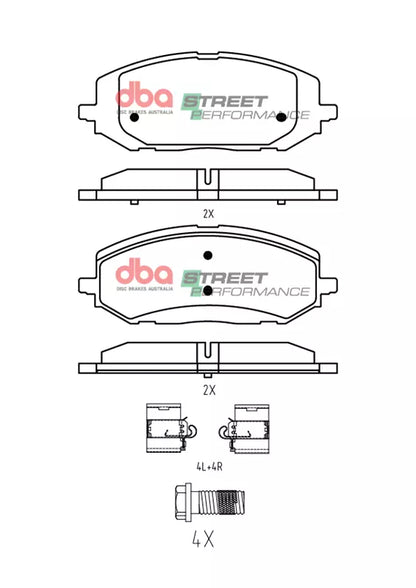 DBA Brake Pads Street Performance | Front — BP OPREMA I SERVIS d.o.o.