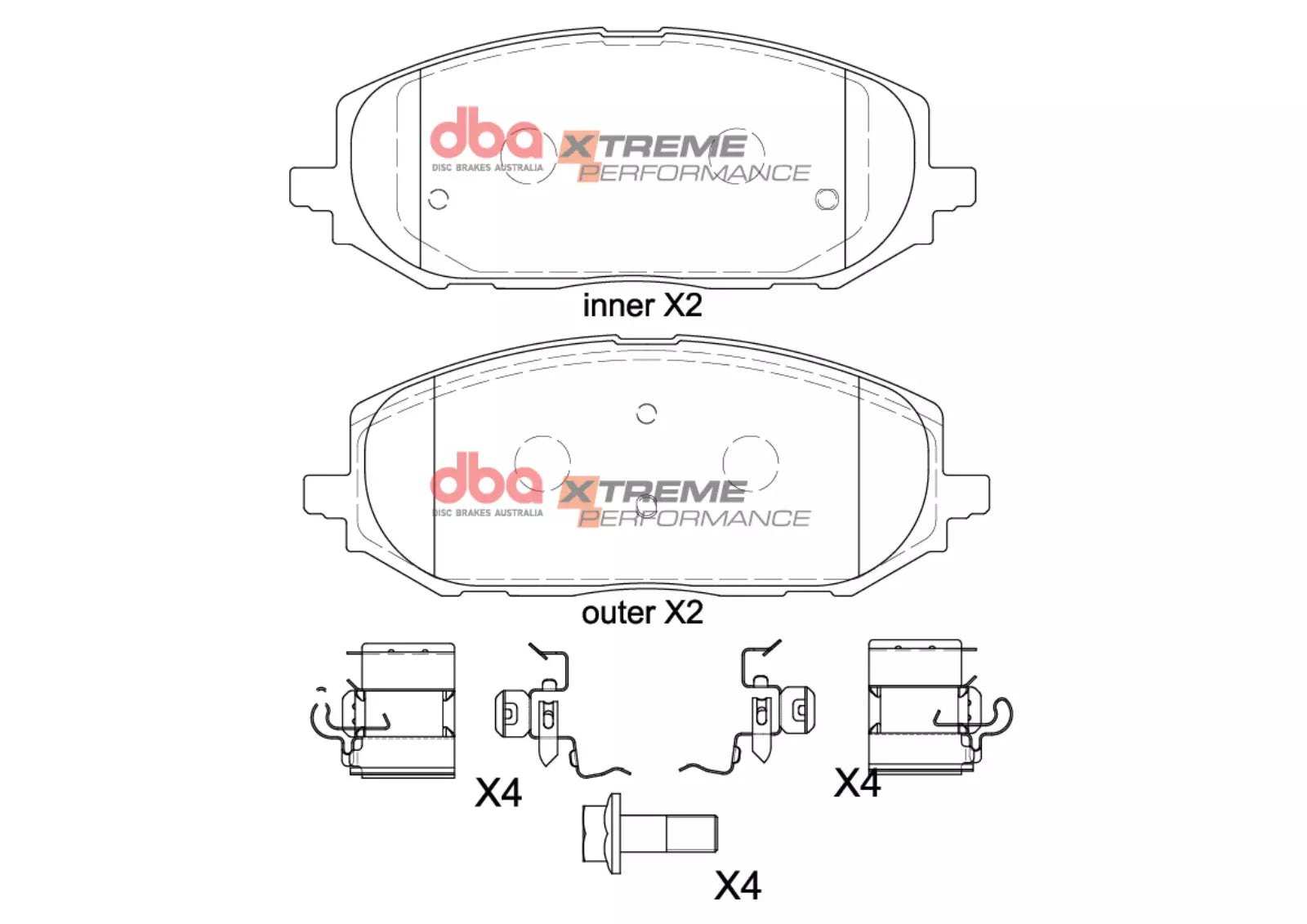 DBA Brake Pads Xtreme Performance | Front Axle — BP OPREMA I SERVIS d.o.o.