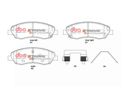 DBA Brake Pads Xtreme Performance | Front Axle — BP OPREMA I SERVIS d.o.o.