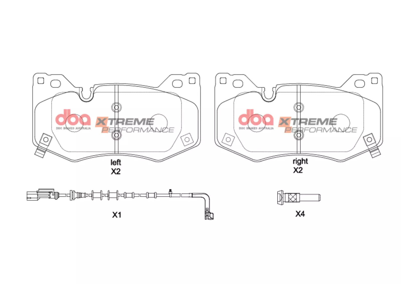 DBA Brake Pads Xtreme Performance | Rear — BP OPREMA I SERVIS d.o.o.