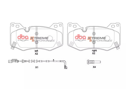 DBA Brake Pads Xtreme Performance | Rear — BP OPREMA I SERVIS d.o.o.