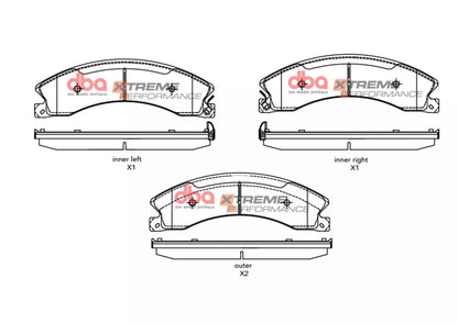 DBA Brake Pads Xtreme Performance | Rear — BP OPREMA I SERVIS d.o.o.