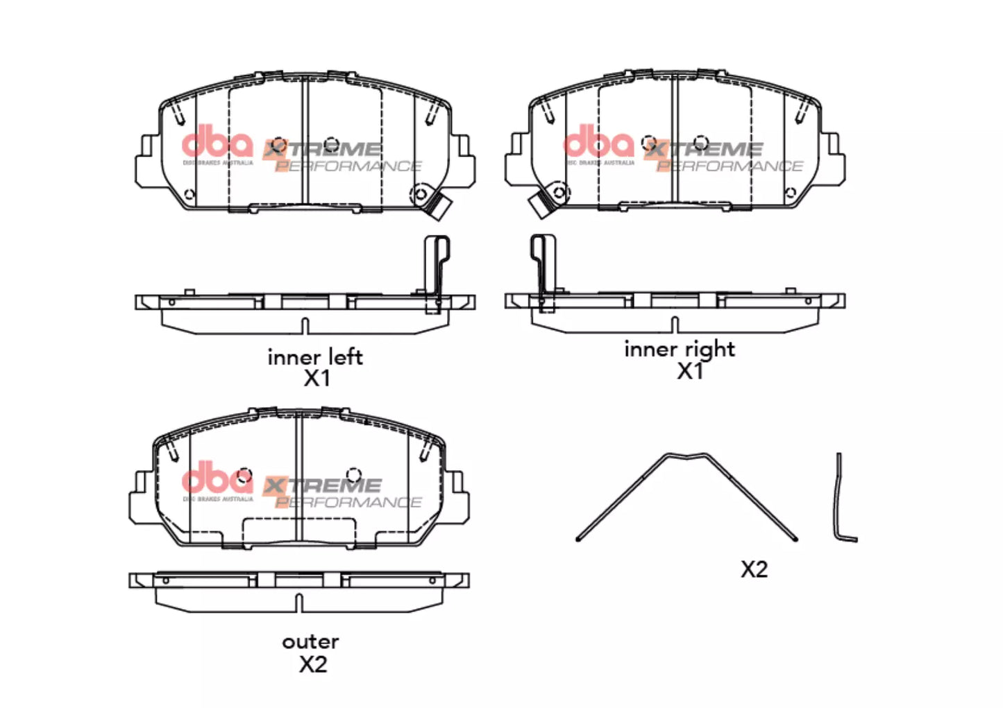DBA Brake Pads Xtreme Performance | Rear — BP OPREMA I SERVIS d.o.o.