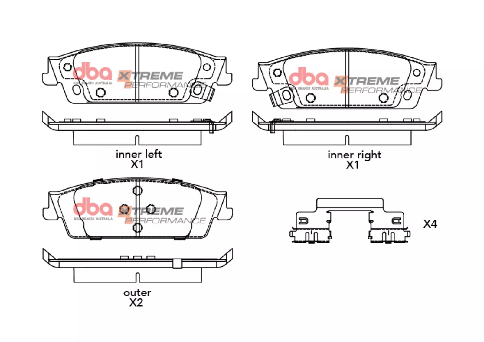 DBA Brake Pads Xtreme Performance | Rear — BP OPREMA I SERVIS d.o.o.