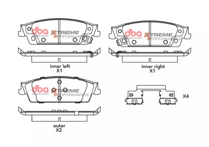 DBA Brake Pads Xtreme Performance | Rear — BP OPREMA I SERVIS d.o.o.