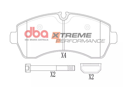 DBA Brake Pads Xtreme Performance | Front Axle — BP OPREMA I SERVIS d.o.o.