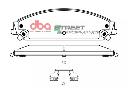 DBA Brake Pads Street Performance | Front Axle — BP OPREMA I SERVIS d.o.o.