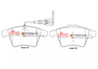 DBA Brake Pads Xtreme Performance | Front Axle — BP OPREMA I SERVIS d.o.o.