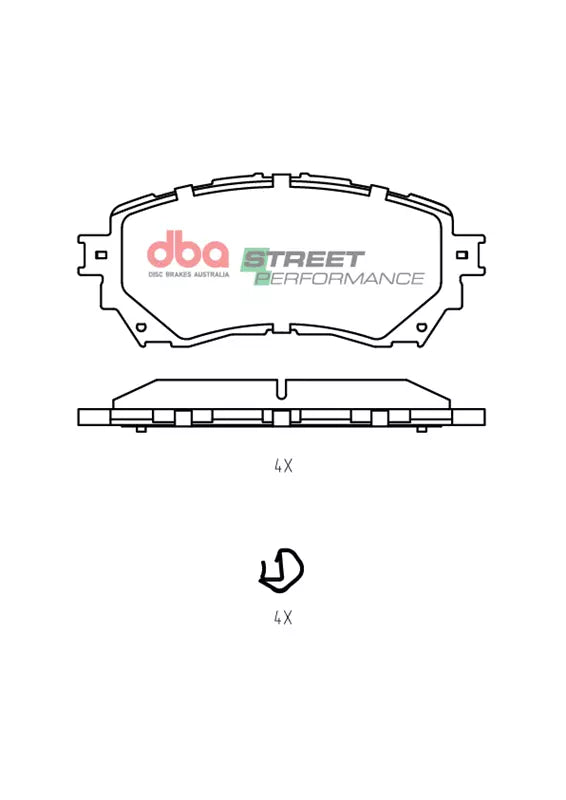 DBA Brake Pads Street Performance | Front — BP OPREMA I SERVIS d.o.o.