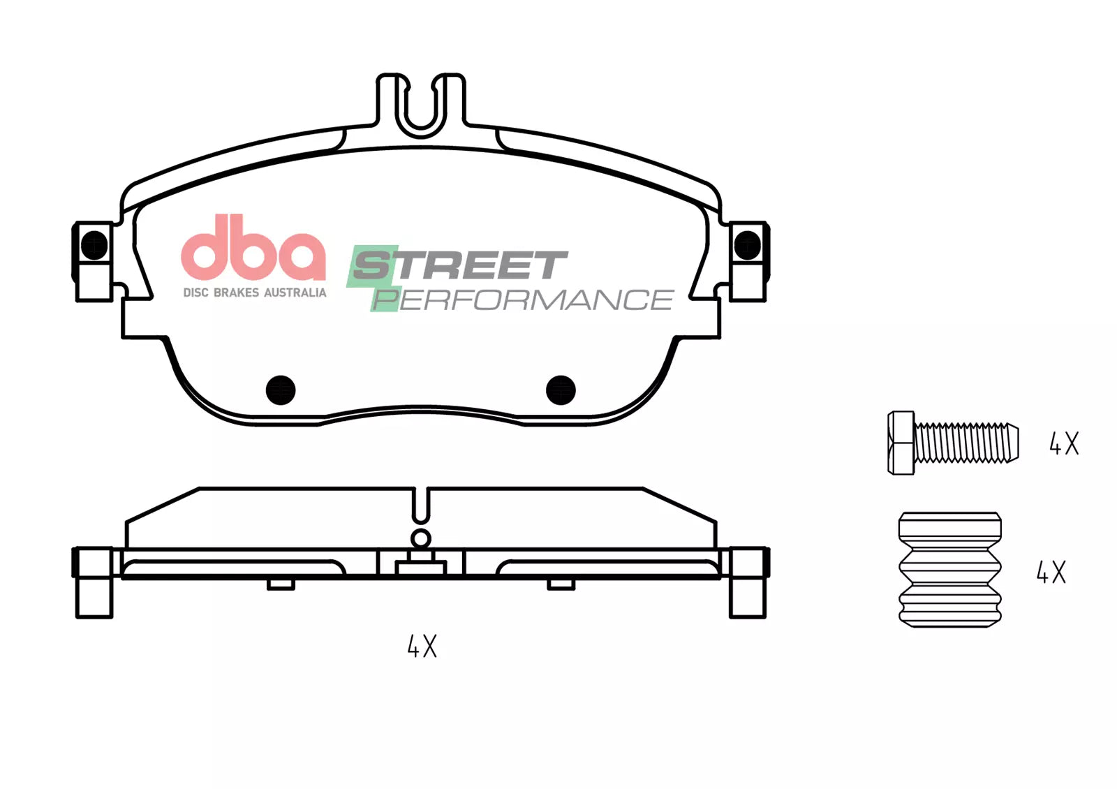 DBA Brake Pads Street Performance | Front Axle — BP OPREMA I SERVIS d.o.o.