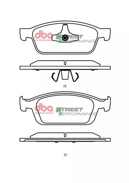 DBA Brake Pads Street Performance | Front Axle — BP OPREMA I SERVIS d.o.o.