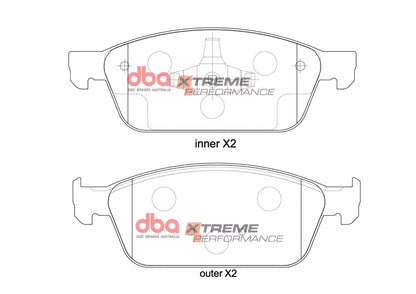 DBA Brake Pads Xtreme Performance | Front Axle — BP OPREMA I SERVIS d.o.o.