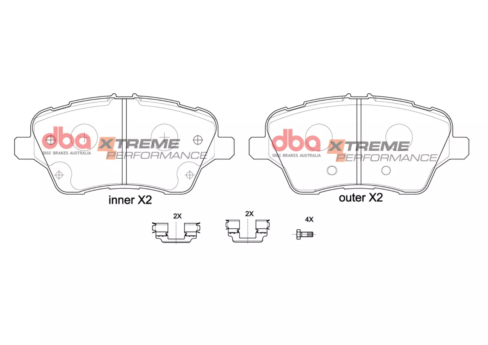 DBA Brake Pads Xtreme Performance | Front Axle — BP OPREMA I SERVIS d.o.o.