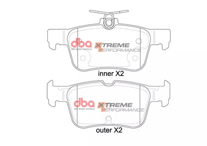 DBA Brake Kit - 4000 Series T3 Slotted & Xtreme Performance Brake Pads (2x DBA42969S + DB2406XP) — BP OPREMA I SERVIS d.o.o.