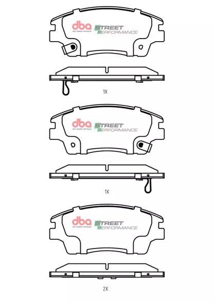 DBA Brake Pads Street Performance | Front — BP OPREMA I SERVIS d.o.o.